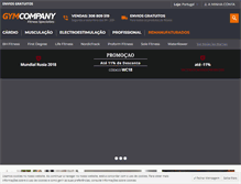 Tablet Screenshot of gymcompany.pt